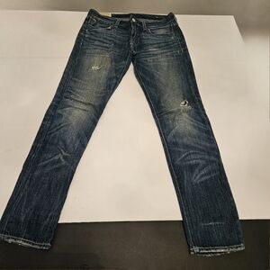 Ralph Lauren Astor Slim Boyfriend Cut Blue Jeans Womens